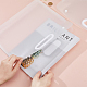2Pcs 2 Styles PP Plastic Documents Pockets(AJEW-FH0005-86A)-3