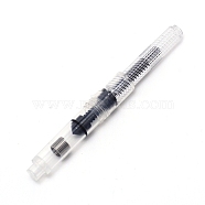 Plastic Fountain Pen Ink Converter, Spiral Methodology, Ink Pen Tool, Column, Black, 66.5x8mm, Hole: 2mm(FIND-WH0053-99)