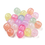 Transparent Acrylic Beads, Glitter Beads, Glow in the Dark, Column, Mixed Color, 11x10mm, Hole: 2mm, about 617pcs/500g(MACR-D024-35)