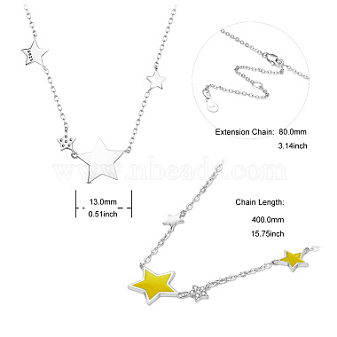 SHEGRACE 925 Sterling Silver Pendant Necklaces(JN79E)-6