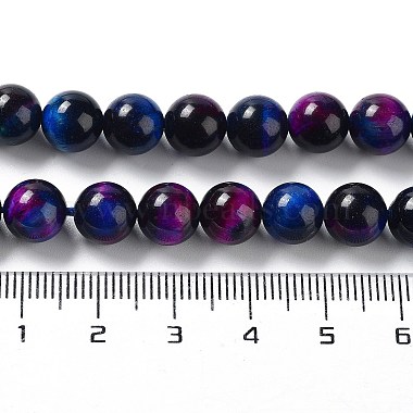 Natural Rainbow Tiger Eye Beads Strands(G-NH0002-A01-B02)-5