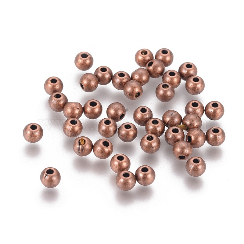 Detailed copper beads Copper Jewelry Supplies Copper barrel beads Copper findings Copper Beads Copper spacer beads