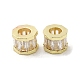 Rack Plating Brass Micro Pave Cubic Zirconia European Beads(KK-F866-09G)-1