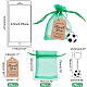 AHADERMAKER 20Pcs Organza Gift Bags with Drawstring(OP-GA0003-34)-2
