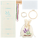 Lavender Pattern Embroidery Starter Drawstring Bag Making Kit(DIY-WH0308-156)-1