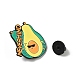 Avocado with Word Never Mind Enamel Pins(JEWB-S037-04EB)-3