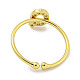 Rack Plating Brass Open Cuff Rings for Women(RJEW-F162-02G-Q)-3