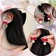 42Pcs Alloy Bowknot Stud Earring Findings(EJEW-ME0001-29)-4