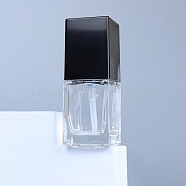 Glass Empty Press Pump Bottles, Refillable Travel Cosmetic Emulsion Storage Bottle, Black, 2.9x2.9x8.5cm, Capacity: 30ml(1.01fl. oz)(PW-WG54720-01)