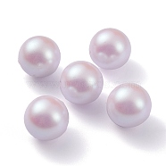 POM Plastic Beads, Imitation Pearl, Center Drilled, Round, Lavender, 11.5~12mm, Hole: 1.2mm(KY-C012-01D-04)