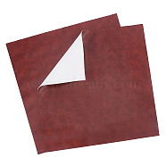 Gorgecraft PVC Leather Fabric, Leather Repair Patch, for Sofas, Couch, Furniture, Drivers Seat, Rectangle, Brown, 30x30cm, 2pcs/set(DIY-GF0003-50-07)