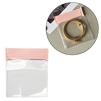 Rectangle EVA Zip Lock Bags, Resealable Packaging Bags, Self Seal Bag, Clear, 10.6x8.8cm, Unilateral Thickness: 7.8 Mil(0.2mm)