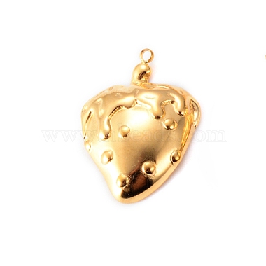 Golden Strawberry Stainless Steel Pendants