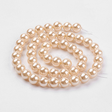 Shell Pearl Beads Strands(BSHE-K011-10mm-VA066)-2