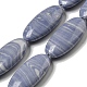 brins de perles d'agate en dentelle bleue synthétique(G-B071-H02-01)-1