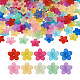 yilisi 200pcs 10 couleurs capuchons de perles en acrylique givré(MACR-YS0001-02)-2
