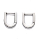304 Stainless Steel Huggie Hoop Earrings(STAS-J033-12B-P)-1