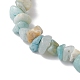 Natural Flower Amazonite Chip Beaded Stretch Bracelets(BJEW-JB10689-03)-4