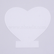 Acrylic Light Board, Heart, Clear, 14.3x15x0.2cm(X-DIY-WH0195-11)
