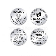 201 Stainless Steel Commemorative Coins, Decision Maker Coin, Double Sided Laser Engraving, Flat Round, Word, 30x2mm, 2pcs/set(AJEW-WH0454-002)