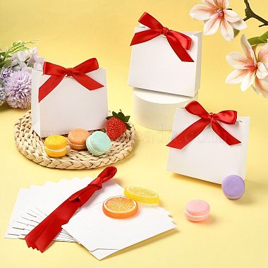 White Cardboard Paper Wedding Candy Boxes with Ribbon(CON-FZC0002-002D)-6