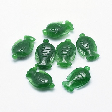 Green Fish Myanmar Jade Pendants