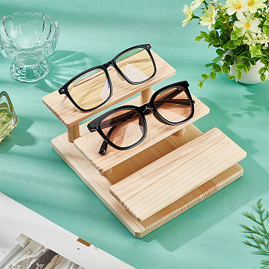 3-Tier Solid Wooden Eyeglasses Display Stands(ODIS-WH0043-31)-4