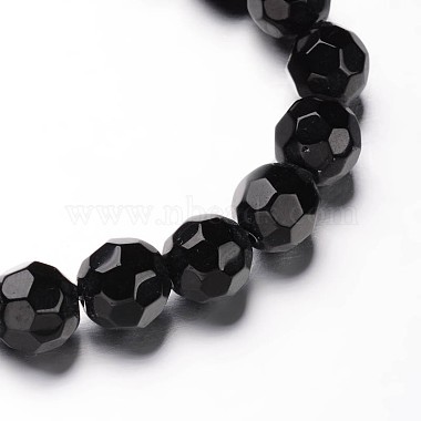Black Round Glass Beads