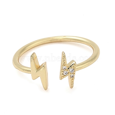 Lightning Bolt Brass Finger Rings