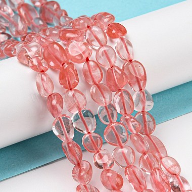 Cherry Quartz Glass Beads Strands(G-P497-01A-10)-2