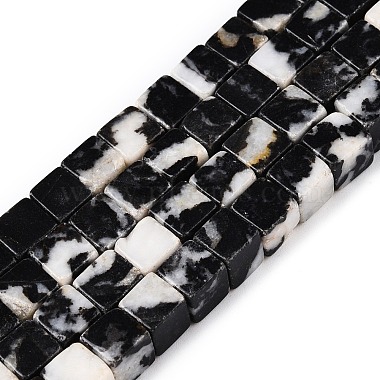 Natural Zebra Jasper Beads Strands(G-T139-6x6-15A)-4