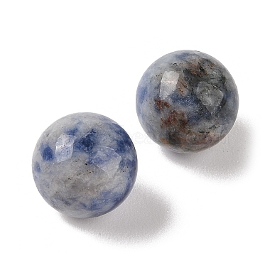 Natural Blue Spot Jasper No Hole Sphere Beads(G-K353-04B-14)-2