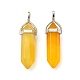 2Pcs Natural Agate Dyed Double Terminated Pointed Pendants(G-YW0002-05D)-2