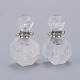 Faceted Natural Quartz Crystal Openable Perfume Bottle Pendants(G-I287-06P-A)-1