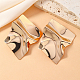 Iron Irregular Mirror Statement Stud Earrings(LZ8927)-2