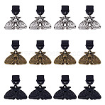 12Pcs 3 Colors Plastic Mobile Dustproof Plugs, with Alloy Pendants, Insects, Mixed Color, 27mm, 4pcs/color(PALLOY-HY00089)