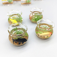 Miniature Fish Tank Dollhouse Accessories, Plastic Aquarium Dollhouse for Garden Scene Decor, Colorful, 25x22mm(MIMO-PW0003-099)