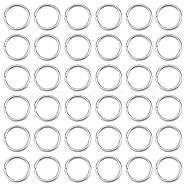 304 1000pcs Stainless Steel Open Jump Rings, Stainless Steel Color, 18 Gauge, 10x1mm, Inner Diameter: 8mm(STAS-SP0001-71B)