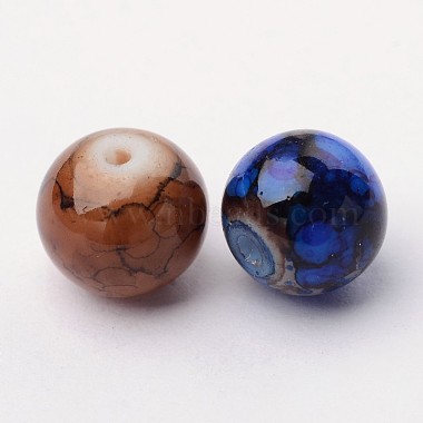 Mixed Style & Mixed Color Round Spray Painted Glass Beads(DGLA-X0003-8mm)-5