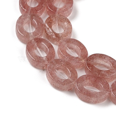 perles fraise naturelle de quartz brins(G-M439-A11-01)-3