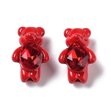 Crimson Bear Alloy+Glass Beads