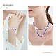 3Pcs Natural Shell & Plastic Pearl Flower & Glass Beaded Necklaces and Stretch Bracelet Set(SJEW-SW00010-03)-7