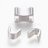 Clothing Accessories, Brass Zipper Repair Down Zipper Stopper and Plug, Platinum, 4.6x5.5x3.5mm, 5x8.5x5mm, 3pcs/set(KK-WH0016-02C-P)