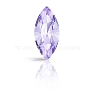 Preciosa&reg MAXIMA Crystal Fancy Stones, Czech Crystal, 435 14 615 Navette(Horse Eye), Dura Foiling, 20310 Violet, 15x7mm(X-PRC-FG15-20310)