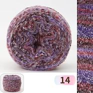 2-Ply Wool Yarn, for Knitting & Crochet, Colorful, 1.5mm(PW-WG80BF2-14)