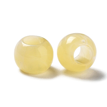 Imitation Gemstone Acrylic Beads, Rondelle, Champagne Yellow, 10x8mm, Hole: 5mm, about: 1230pcs/500g