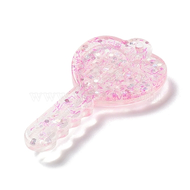 Pendentif acrylique avec poudre de paillettes(X1-OACR-H035-01D)-2