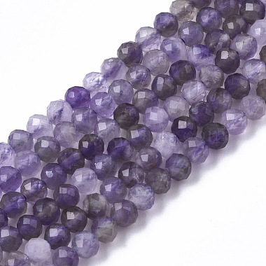 3mm Round Amethyst Beads