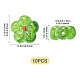 10Pcs Transparent Handmade Bumpy Lampwork Beads(LAMP-TADJ0001-48D)-4