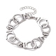 Alloy Handcuff with Freedom Link Chain Necklaces for Men Women(BJEW-JB10128-01)-1